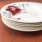Ensemble de 6 assiettes Lunéville