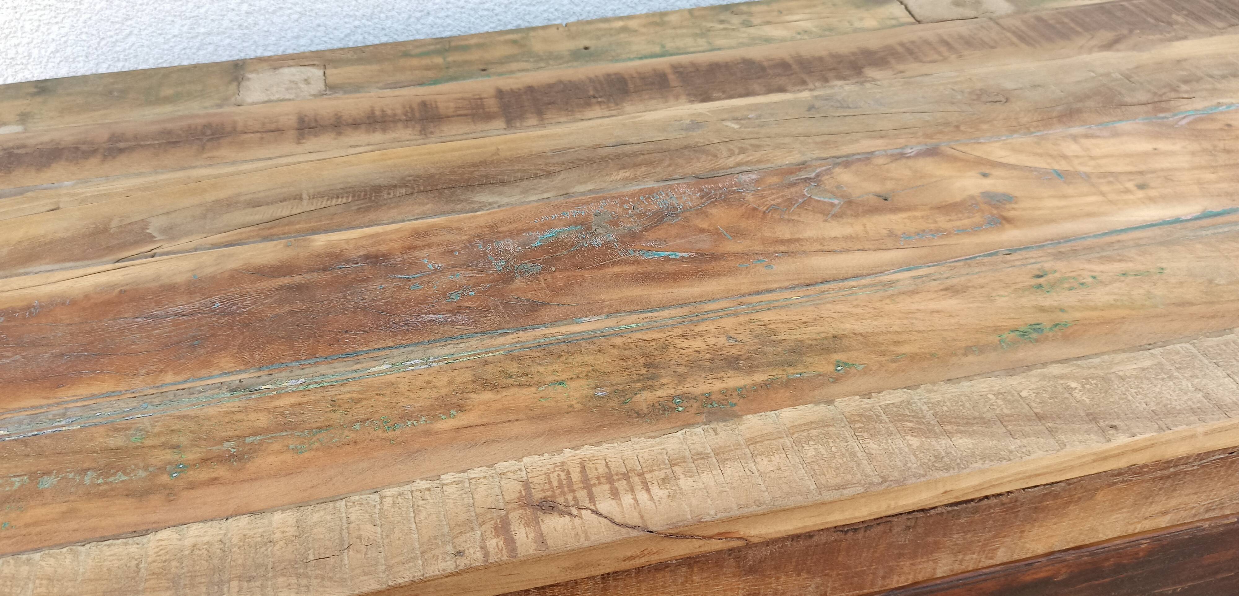 Antique wooden cabinet with 4 doors and 1 drawer