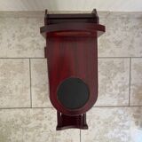 Art Deco magazine rack in mahogany color from the 60s