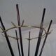 Italian Copper & Steel Tubular Coat Rack, 1950s