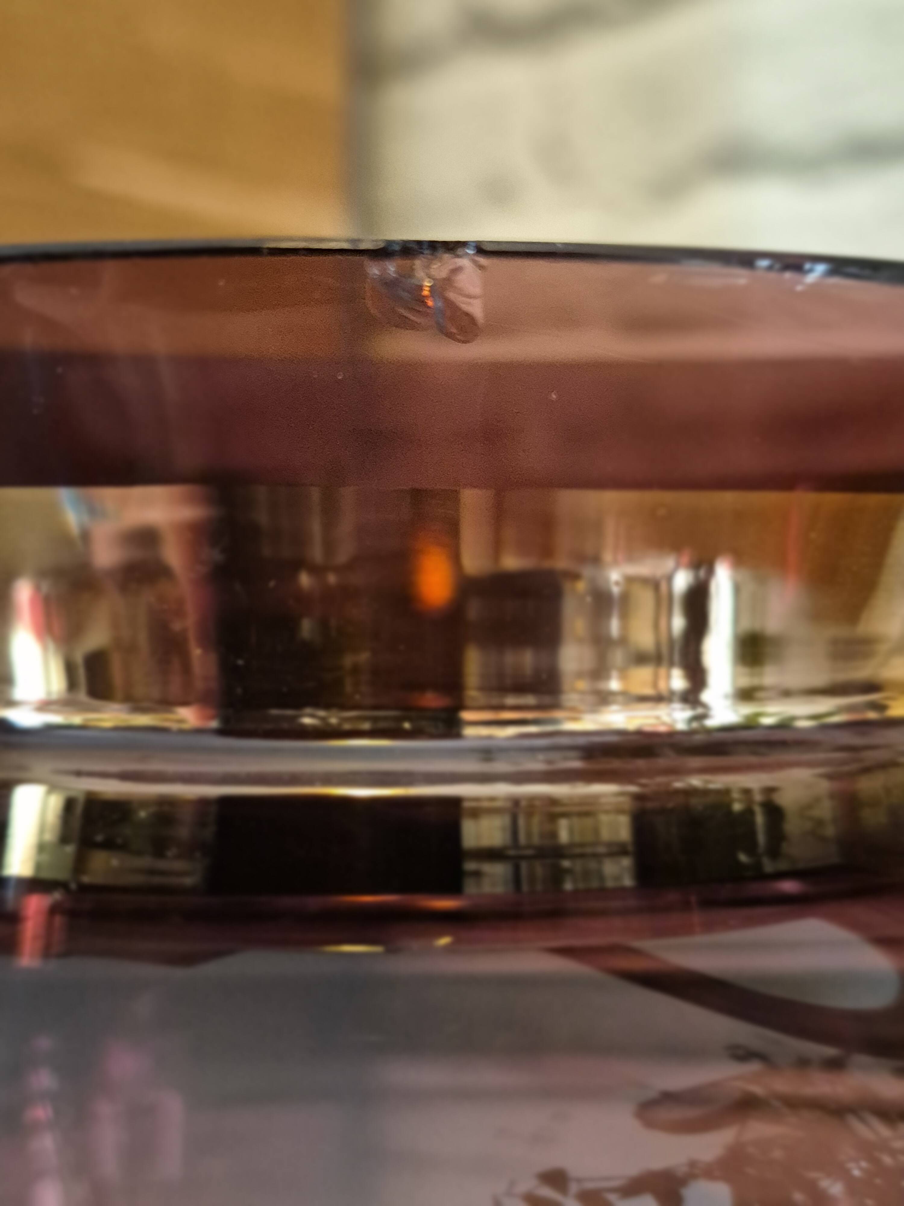 Vintage purple Boom d'Anvers ball vase