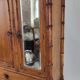 Armoire de poupée H.61 bois façon bambou