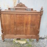old headboard in solid oak