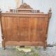 antique solid oak headboard