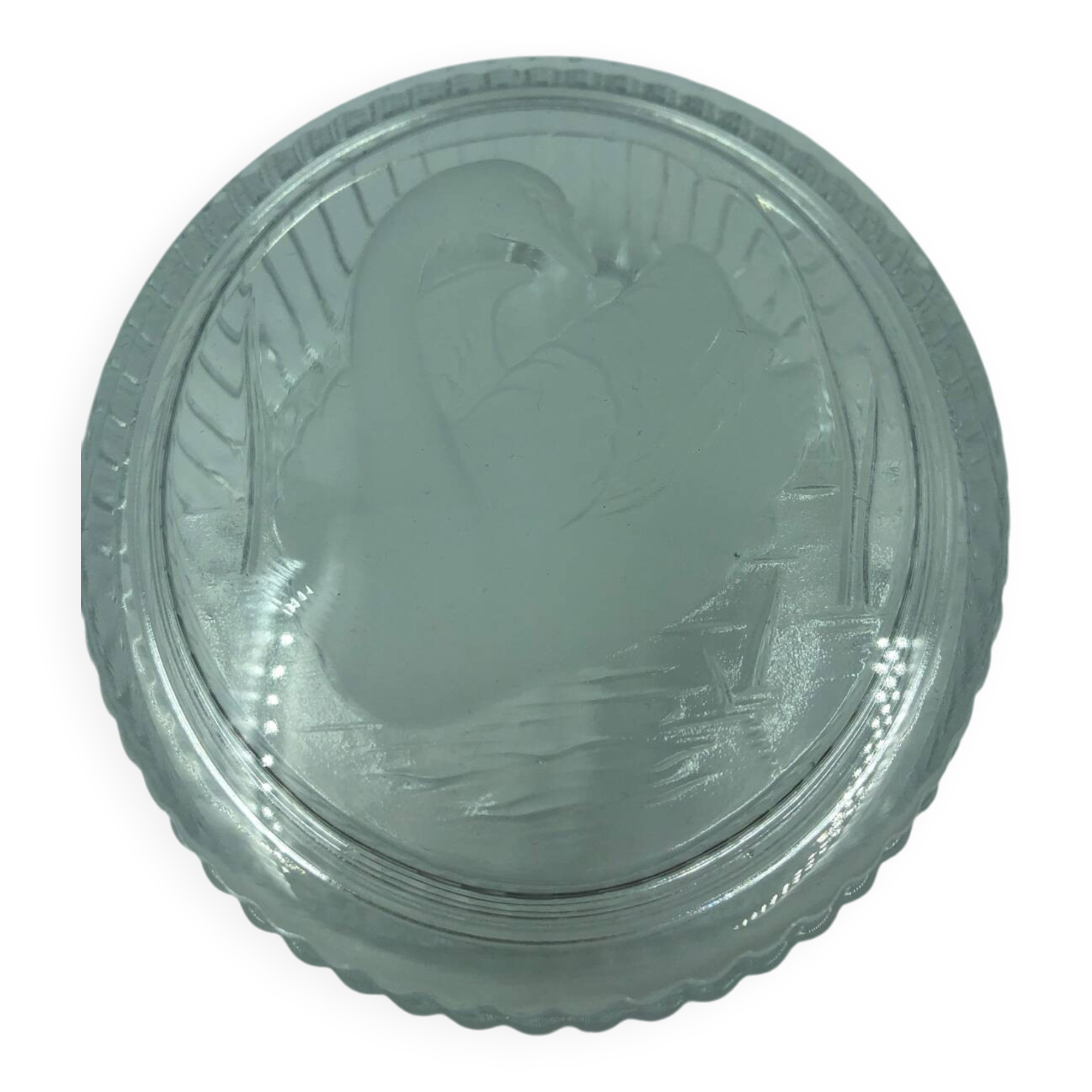 Antique crystal candy box