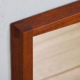Mid-century Danish teak geometrical mirror frame from Jansen Spejle, 1960s