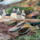 Breton Landscape, oil on canvas, signed Régine David