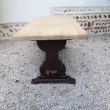 Farmhouse coffee table with monastery legs