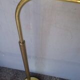Reading floor lamp in golden brass vintage design 1970