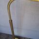 Reading floor lamp in golden brass vintage design 1970