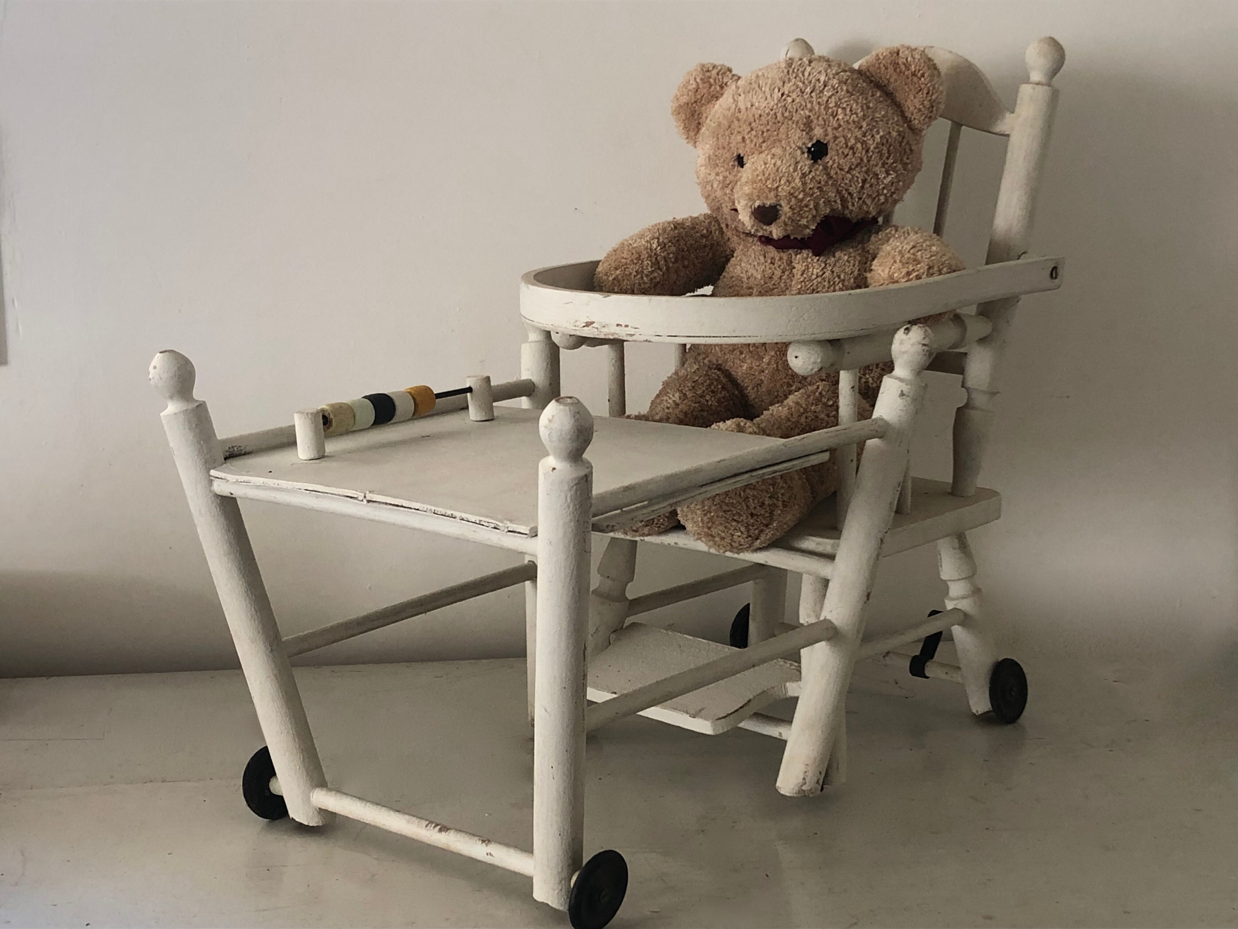 Antique toy - doll high chair