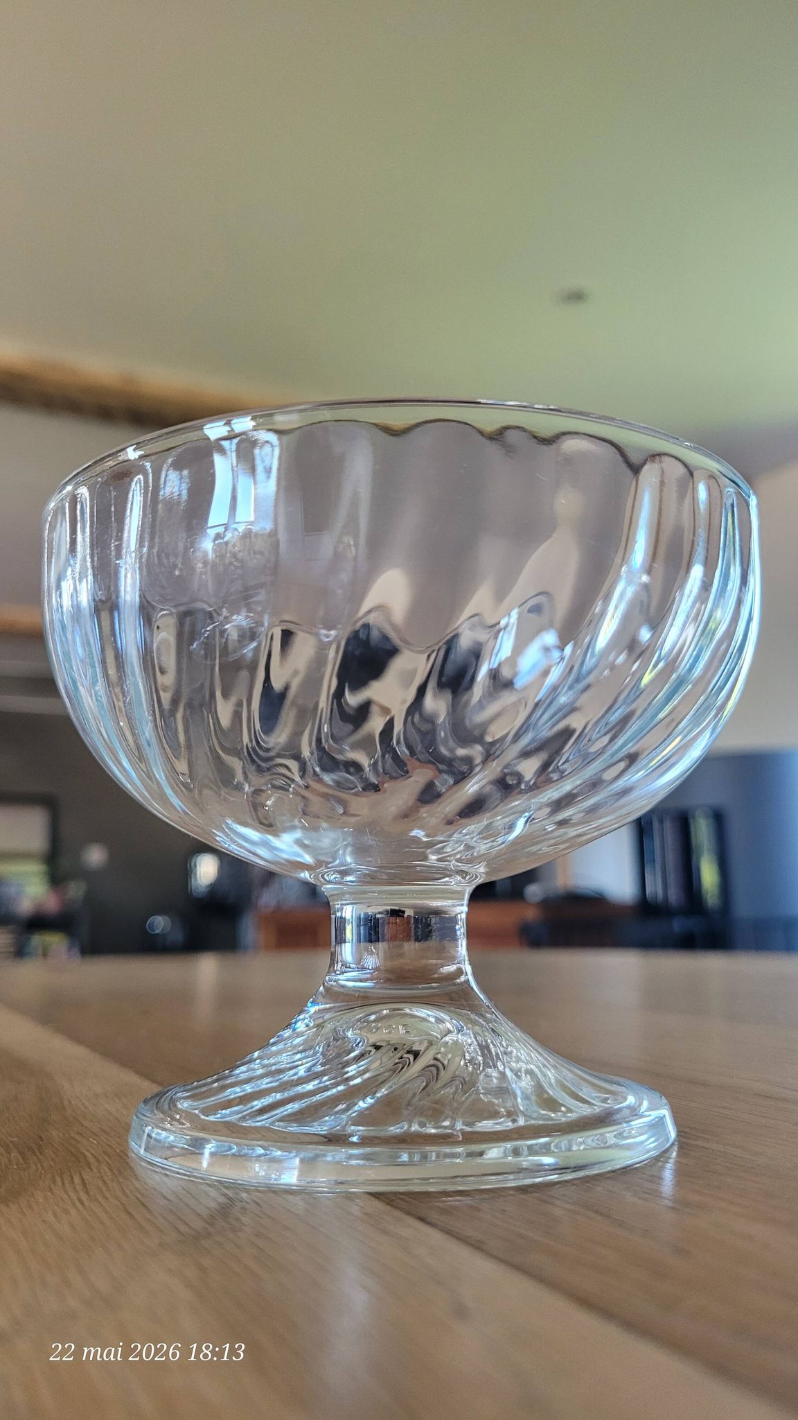 4 transparent glass ice cream bowls - Luminarc