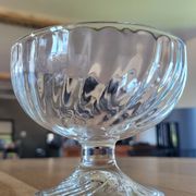 4 transparent glass ice cream bowls - Luminarc