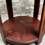 Art Deco side table / pedestal table in Rio rosewood