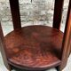 Art Deco side table / pedestal table in Rio rosewood