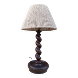 Turned wooden lamp 1950