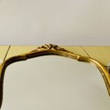 Old golden resin mirror