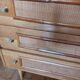 Commode bois et rotin vintage