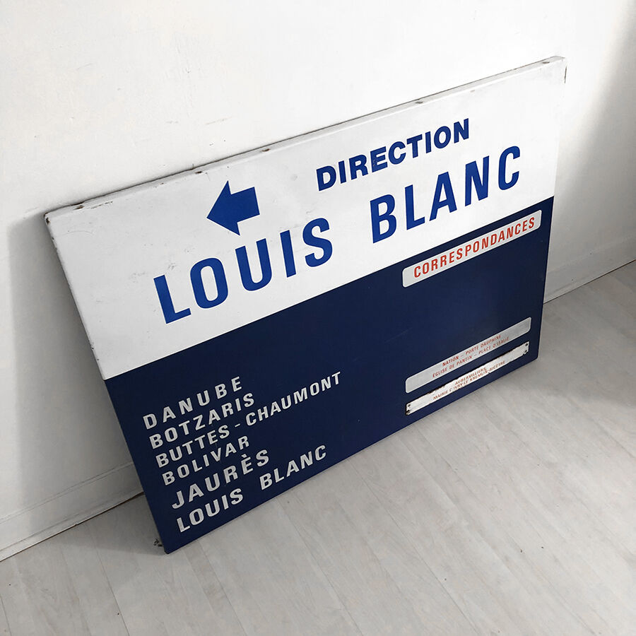 "Louis Blanc" subway plate