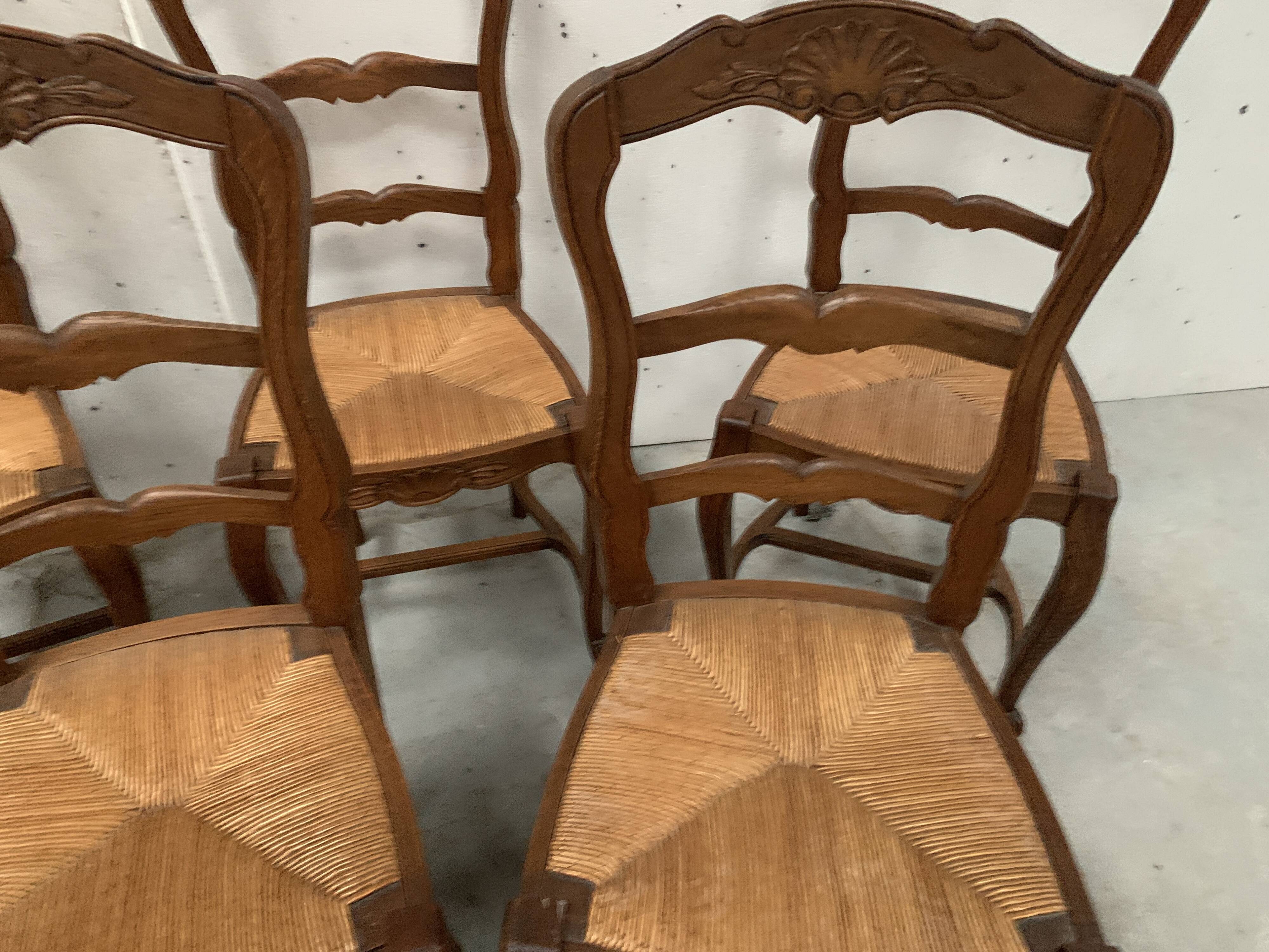 Set of eight 20th-century Regency-style chairs in solid oak