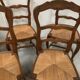 Set of eight 20th-century Regency-style chairs in solid oak