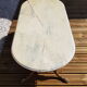 Brass and marble coffee table
