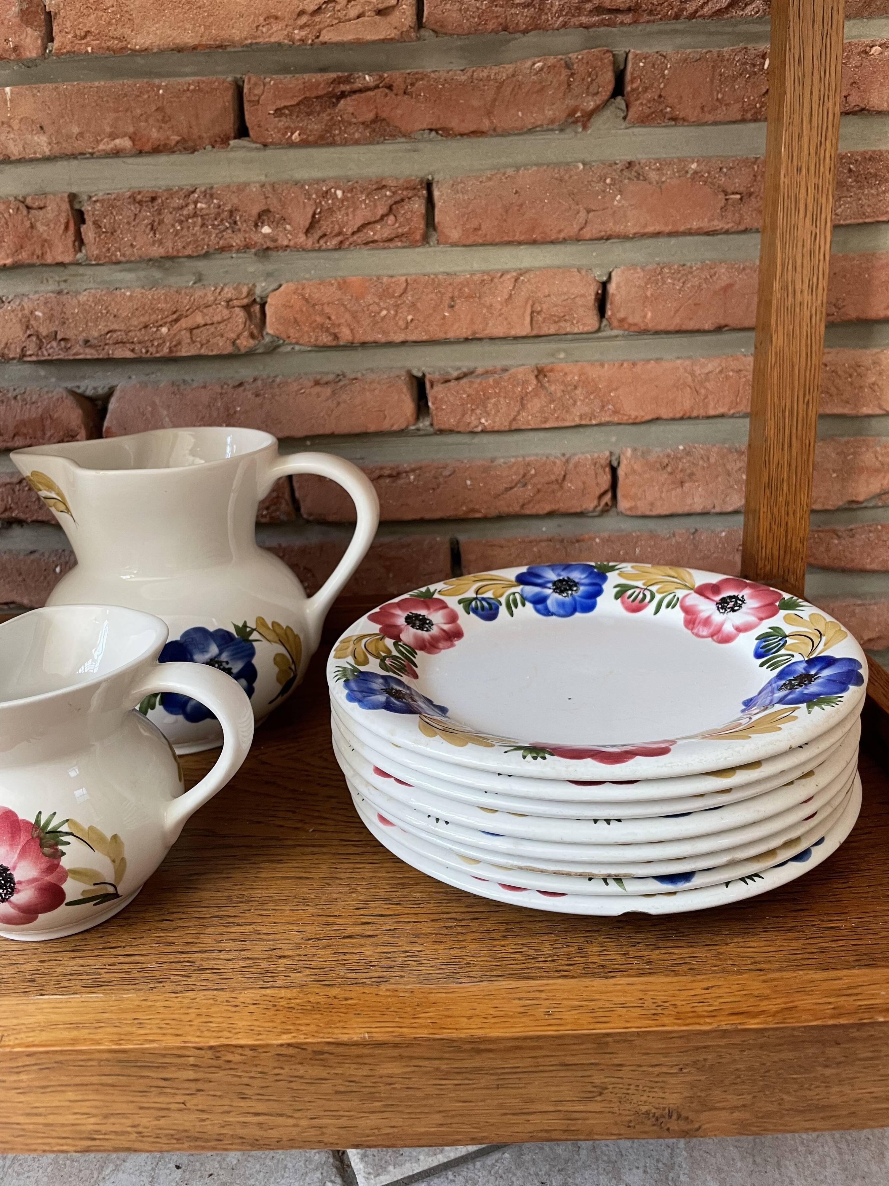 Set of 8 Ginori dessert plates