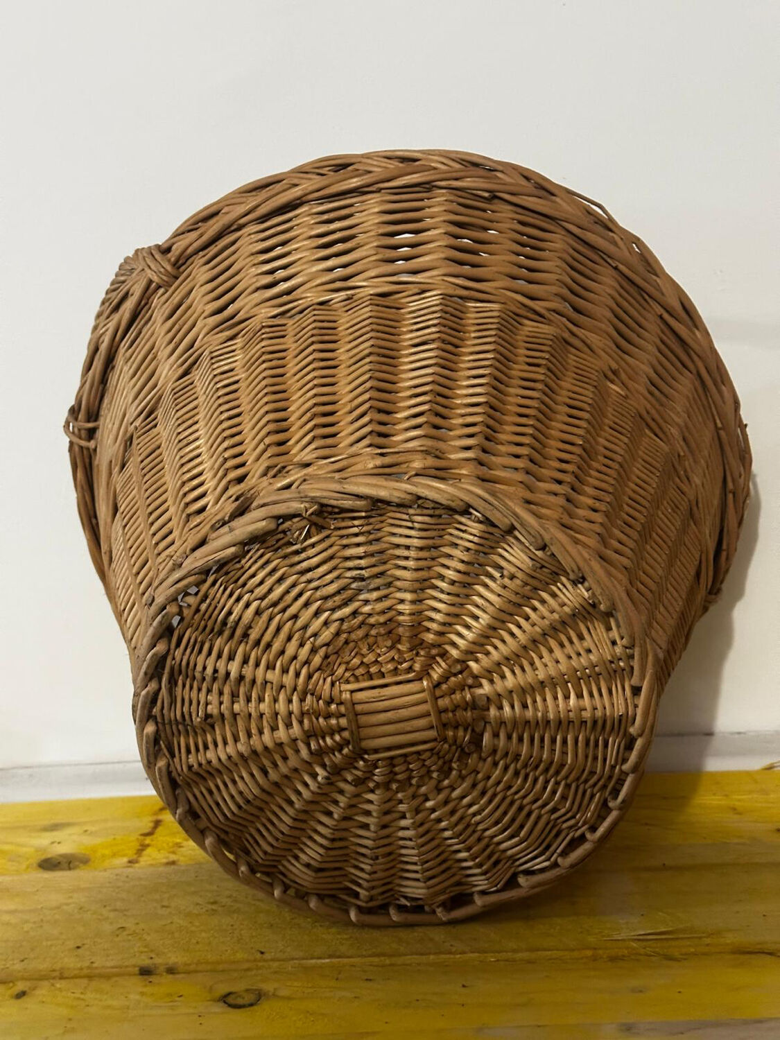 Basket - Vintage woven wicker basket