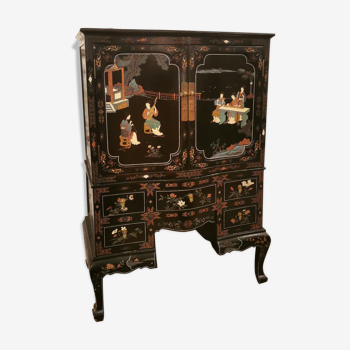 Cabinet, desk, cabinet, lacque from China