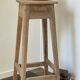Vintage Oak Workbench Stool