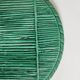 Green ceramic straw effect trivet