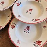 Digoin retro soup plates, Margaret