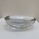 Large glass crystal ashtray by Art Vannes France