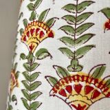New Indian lamp, blockprint lampshade