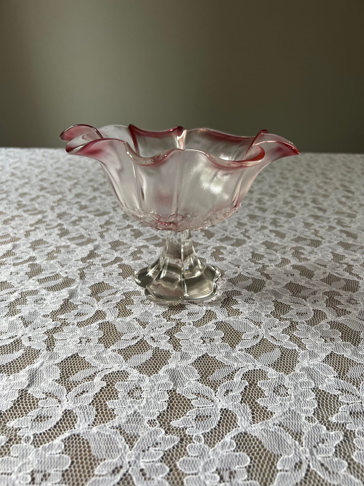 Empty glass cup pocket