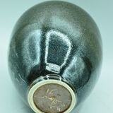 Vase enamelled speckled decoration