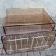Vinyl trolley on wheels in lucite Modernist design Space-age 1970 MICHEL DUMAS