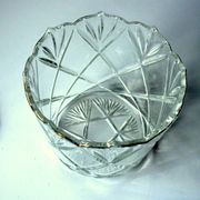 Ice bucket from the 1930s - made of heavy lead crystal glass