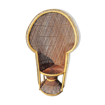 Emmanuelle rattan armchair