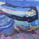 Vintage Modernists Oil Painting Abstract Landscape Gerhard Larsson 1960
