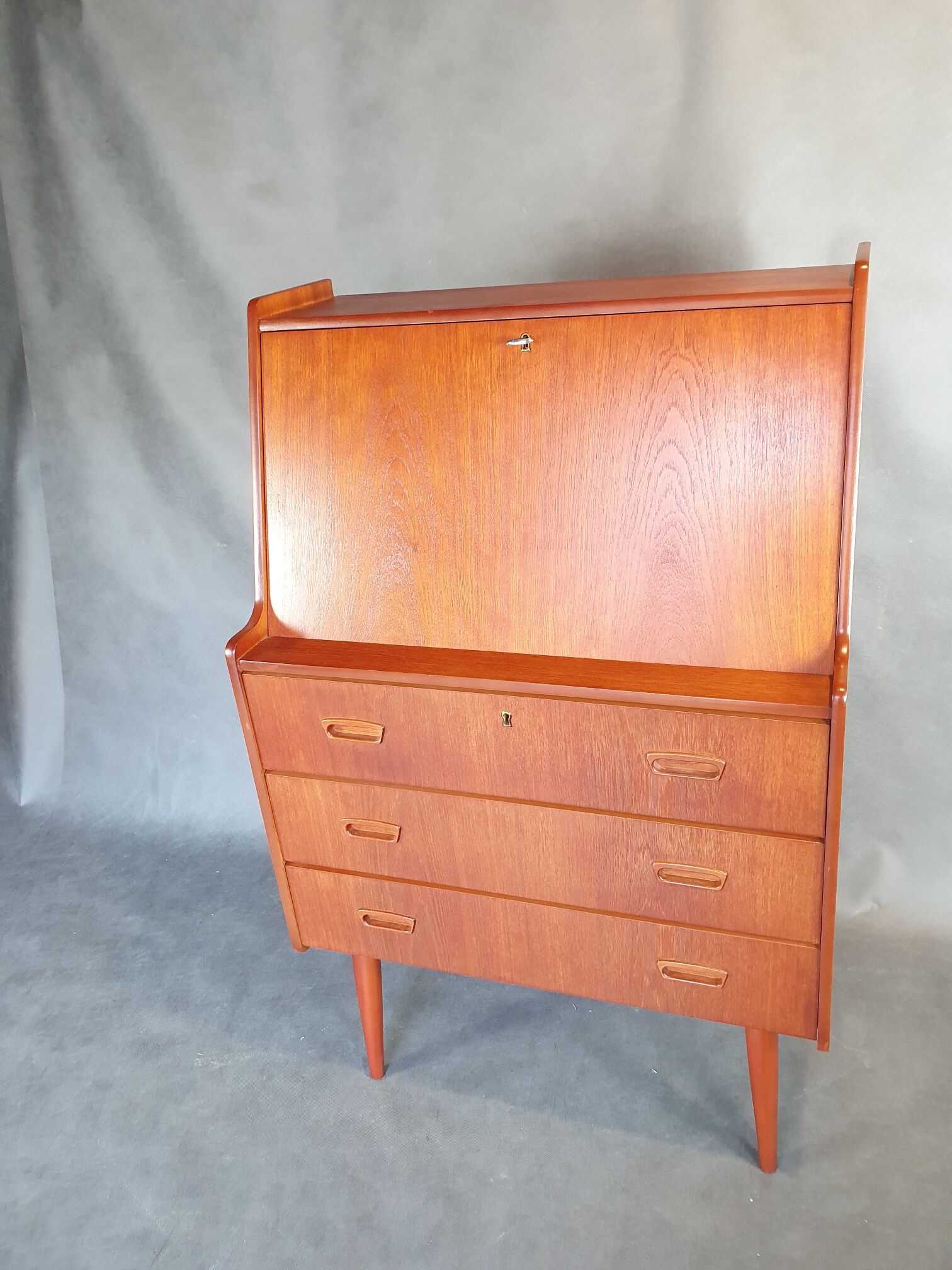 Norwegian vintage teak writing desk, 1960