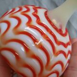 Crystal or opaline foot pitcher murano opalescent glass fair