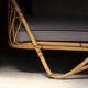 Daybed rotin Louis Sognot 1960