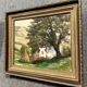 Guillermin M: oil painting on panel countryside landscape circa 1940