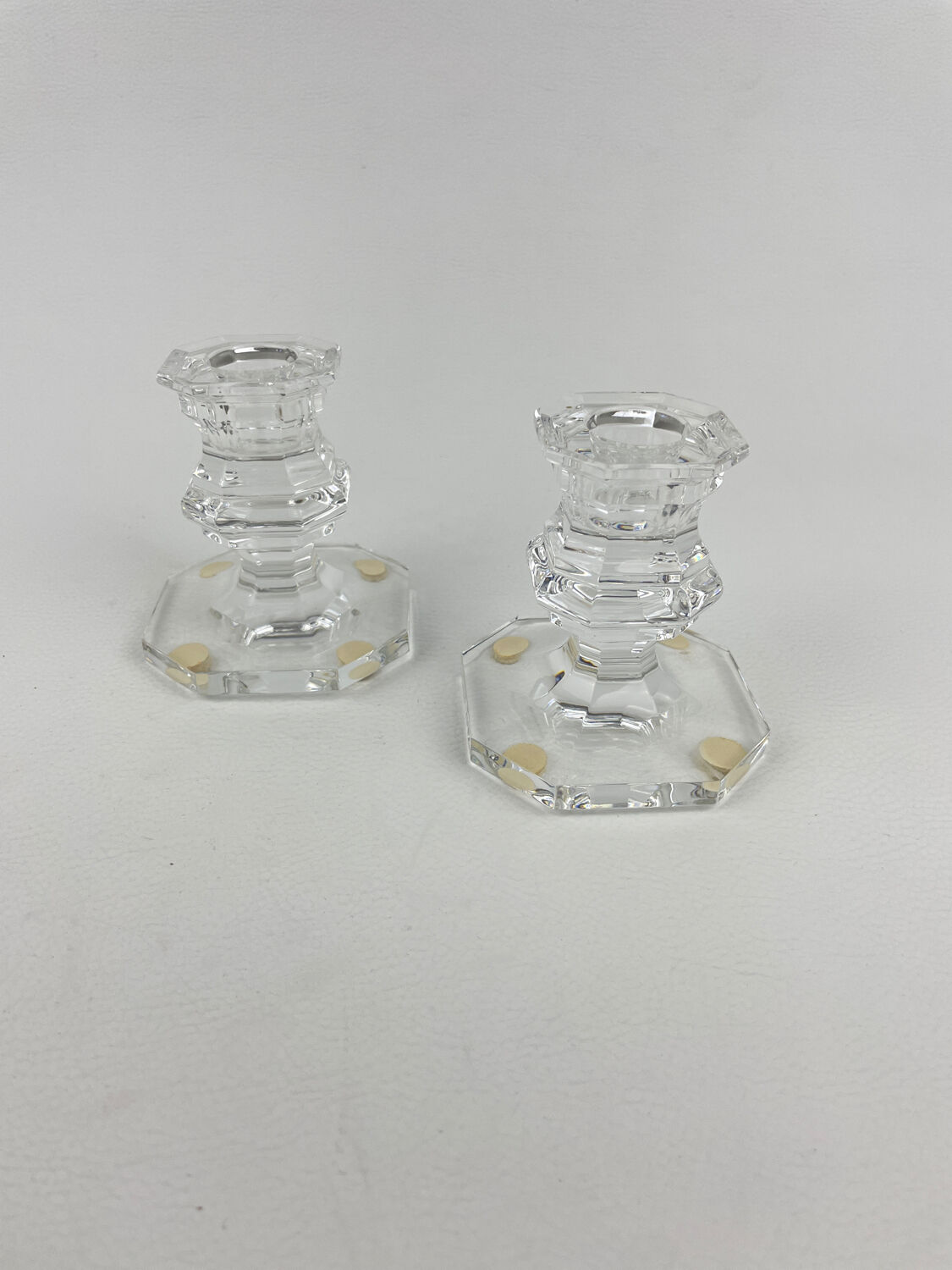 Baccarat table candlesticks Harcourt model crystal