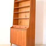 Vintage bookcase with pull-out desk