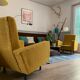 Fauteuil jaune moutarde vintage