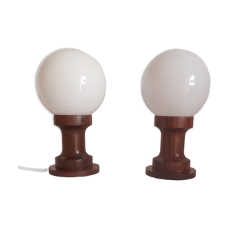 Pair of bedside lamps