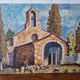 Toile peinture provençale vintage