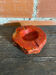 Vintage 70s ROMANO BIANCHI Red Alabaster Ashtray Made in Italy